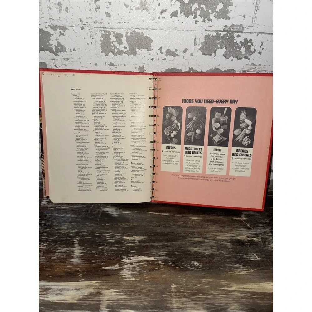 Betty Crocker's Dinner For Two Cookbook 1973 First Vintage Spiralbound Hardcover